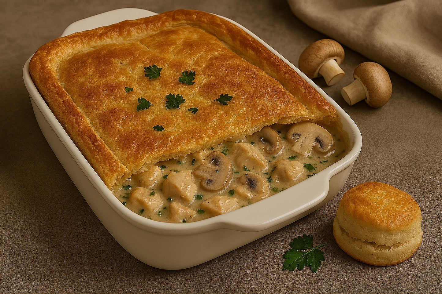 Chicken & Mushroom Pie